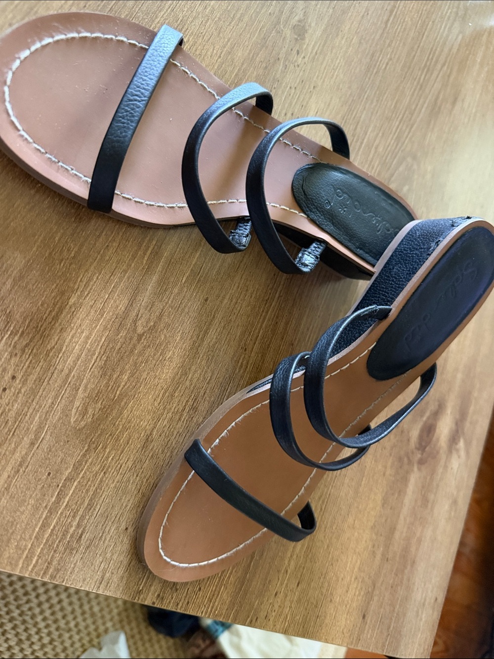 Splendid - Black Strappy Women's Sandals - Classic Casual Slide
